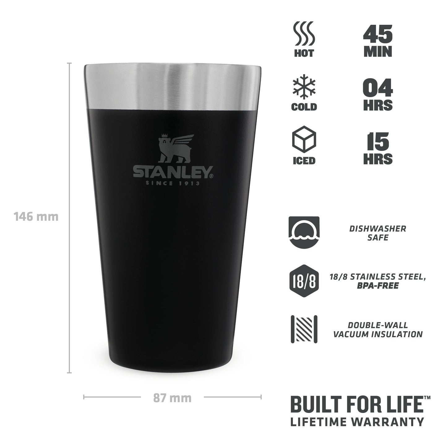 Stanley Adventure Stacking Beer Pint | 0.47L